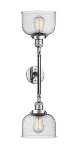 Bell - 2 Light - 8 inch - Polished Chrome - Bath Vanity Light (208L-PC-G74-LED)