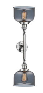 Bell - 2 Light - 8 inch - Polished Chrome - Bath Vanity Light (208L-PC-G73)