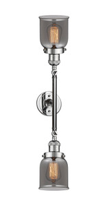 Bell - 2 Light - 5 inch - Polished Chrome - Bath Vanity Light (208L-PC-G53)