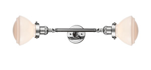 Olean - 2 Light - 7 inch - Polished Chrome - Bath Vanity Light (208L-PC-G321-LED)