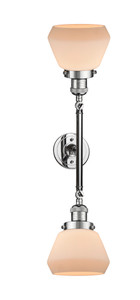 Fulton - 2 Light - 7 inch - Polished Chrome - Bath Vanity Light (208L-PC-G171)