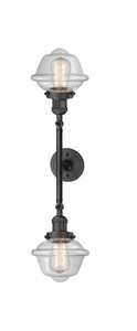 Oxford - 2 Light - 8 inch - Oil Rubbed Bronze - Bath Vanity Light (208L-OB-G532-LED)