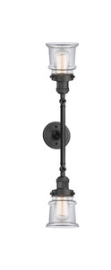 Canton - 2 Light - 6 inch - Oil Rubbed Bronze - Bath Vanity Light (208L-OB-G182S)