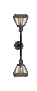 Fulton - 2 Light - 7 inch - Oil Rubbed Bronze - Bath Vanity Light (208L-OB-G173-LED)