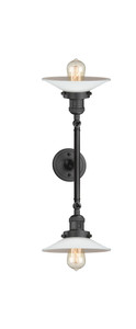 Halophane - 2 Light - 9 inch - Oil Rubbed Bronze - Bath Vanity Light (208L-OB-G1)