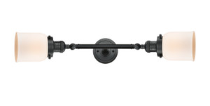 Bell - 2 Light - 5 inch - Matte Black - Bath Vanity Light (208L-BK-G51)