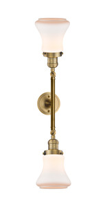 Bellmont - 2 Light - 6 inch - Brushed Brass - Bath Vanity Light (208L-BB-G191)