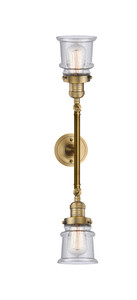 Canton - 2 Light - 6 inch - Brushed Brass - Bath Vanity Light (208L-BB-G184S)
