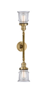 Canton - 2 Light - 6 inch - Brushed Brass - Bath Vanity Light (208L-BB-G182S-LED)