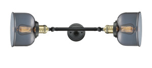 Bell - 2 Light - 8 inch - Black Antique Brass - Bath Vanity Light (208L-BAB-G73-LED)