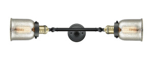 Bell - 2 Light - 5 inch - Black Antique Brass - Bath Vanity Light (208L-BAB-G58)