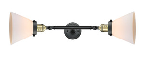 Cone - 2 Light - 8 inch - Black Antique Brass - Bath Vanity Light (208L-BAB-G41)