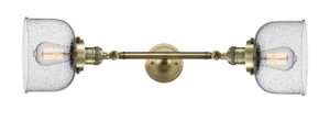 Bell - 2 Light - 8 inch - Antique Brass - Bath Vanity Light (208L-AB-G74)