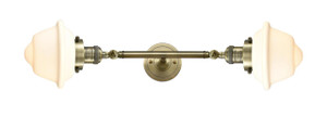 Oxford - 2 Light - 8 inch - Antique Brass - Bath Vanity Light (208L-AB-G531)
