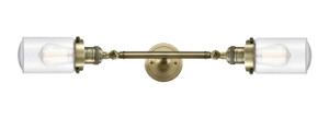 Dover - 2 Light - 5 inch - Antique Brass - Bath Vanity Light (208L-AB-G314-LED)