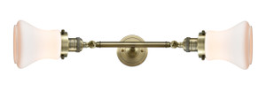 Bellmont - 2 Light - 6 inch - Antique Brass - Bath Vanity Light (208L-AB-G191-LED)