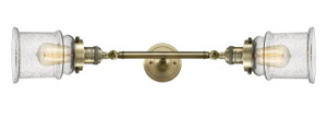 Canton - 2 Light - 6 inch - Antique Brass - Bath Vanity Light (208L-AB-G184-LED)