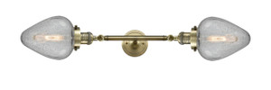 Geneseo - 2 Light - 7 inch - Antique Brass - Bath Vanity Light (208L-AB-G165)