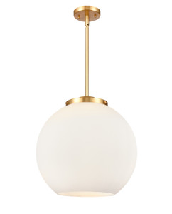 Athens - 3 Light - 16 inch - Satin Gold - Cord hung - Pendant (221-3S-SG-G121-16)