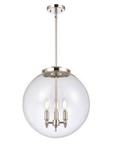 Beacon - 3 Light - 16 inch - Polished Nickel - Cord hung - Pendant (221-3S-PN-G202-16)