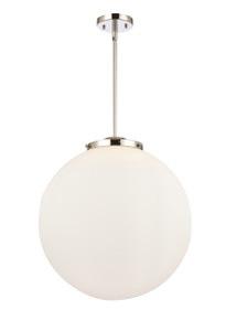 Beacon - 3 Light - 18 inch - Polished Nickel - Cord hung - Pendant (221-3S-PN-G201-18-LED)