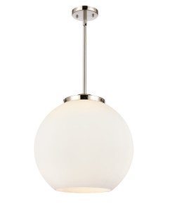Athens - 3 Light - 16 inch - Polished Nickel - Cord hung - Pendant (221-3S-PN-G121-16-LED)