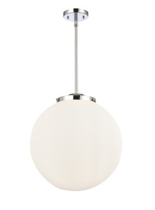 Beacon - 3 Light - 16 inch - Polished Chrome - Cord hung - Pendant (221-3S-PC-G201-16-LED)