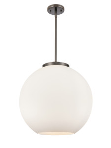 Athens - 3 Light - 18 inch - Oil Rubbed Bronze - Cord hung - Pendant (221-3S-OB-G121-18-LED)
