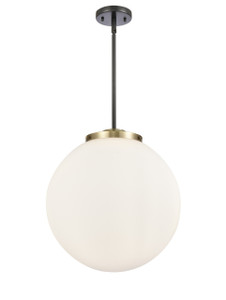 Beacon - 3 Light - 16 inch - Black Antique Brass - Cord hung - Pendant (221-3S-BAB-G201-16-LED)