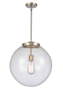 Beacon - 1 Light - 16 inch - Brushed Satin Nickel - Stem Hung - Pendant (221-1S-SN-G202-16)