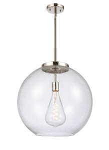 Athens - 1 Light - 18 inch - Polished Nickel - Stem Hung - Pendant (221-1S-PN-G124-18)