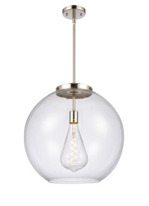 Athens - 1 Light - 18 inch - Polished Nickel - Stem Hung - Pendant (221-1S-PN-G122-18)