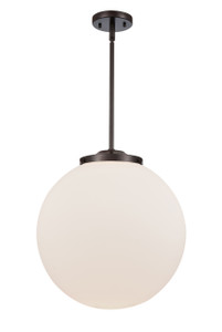 Beacon - 1 Light - 16 inch - Oil Rubbed Bronze - Stem Hung - Pendant (221-1S-OB-G201-16-LED)