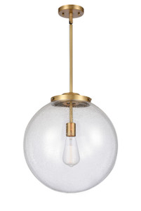 Beacon - 1 Light - 16 inch - Brushed Brass - Stem Hung - Pendant (221-1S-BB-G204-16)