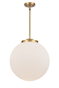Beacon - 1 Light - 16 inch - Brushed Brass - Stem Hung - Pendant (221-1S-BB-G201-16)