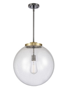 Beacon - 1 Light - 16 inch - Black Antique Brass - Stem Hung - Pendant (221-1S-BAB-G204-16)