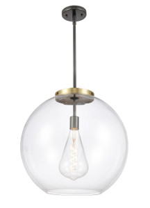 Athens - 1 Light - 18 inch - Black Antique Brass - Stem Hung - Pendant (221-1S-BAB-G122-18)