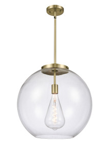Athens - 1 Light - 18 inch - Antique Brass - Stem Hung - Pendant (221-1S-AB-G122-18-LED)