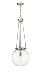 Beacon - 1 Light - 14 inch - Satin Nickel - Chain Hung - Pendant (221-1P-SN-G202-14)