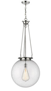 Beacon - 1 Light - 18 inch - Polished Chrome - Chain Hung - Pendant (221-1P-PC-G204-18)