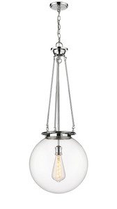 Beacon - 1 Light - 16 inch - Polished Chrome - Chain Hung - Pendant (221-1P-PC-G202-16)