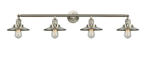 Railroad - 4 Light - 44 inch - Brushed Satin Nickel - Bath Vanity Light (215-SN-M2-LED)
