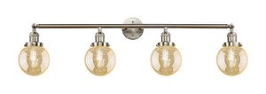 Beacon - 4 Light - 42 inch - Brushed Satin Nickel - Bath Vanity Light (215-SN-G208-6)