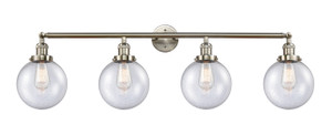 Beacon - 4 Light - 44 inch - Brushed Satin Nickel - Bath Vanity Light (215-SN-G204-8)