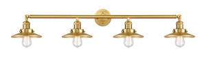 Railroad - 4 Light - 44 inch - Satin Gold - Bath Vanity Light (215-SG-M4-LED)