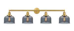 Bell - 4 Light - 44 inch - Satin Gold - Bath Vanity Light (215-SG-G73-LED)
