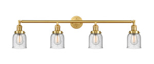 Bell - 4 Light - 42 inch - Satin Gold - Bath Vanity Light (215-SG-G54-LED)
