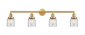 Bell - 4 Light - 42 inch - Satin Gold - Bath Vanity Light (215-SG-G52)