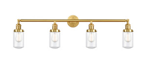 Dover - 4 Light - 43 inch - Satin Gold - Bath Vanity Light (215-SG-G312)