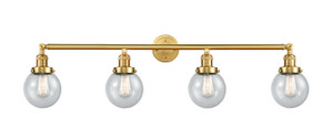 Beacon - 4 Light - 42 inch - Satin Gold - Bath Vanity Light (215-SG-G204-6-LED)